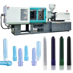 Energy saving PET bottle preform small mini micro desktop vertical silicone used plastic injection blow molding machine price