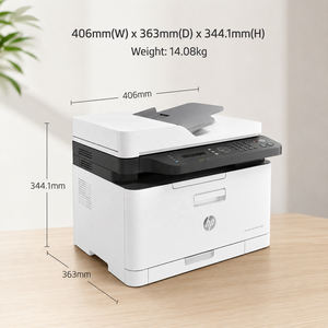 Impresora Multifunción Láser a <span class=keywords><strong>Color</strong></span> <span class=keywords><strong>178nw</strong></span> para HP, Impresora de Escritorio Inalámbrica Todo en Uno A4, Impresión por Red USB, Impresión por Cable, Copiadora, Escáner, Reacondicionada - Product Image 2