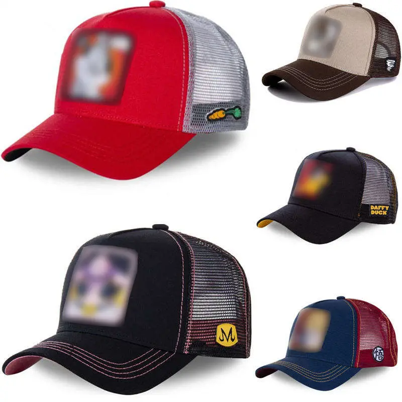 New Brand Cartoon Bunny Snapback Hat Cotton Baseball Hat Men Women Hip Hop Dad Mesh Hat Trucker