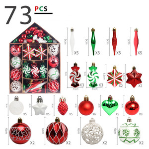 2025 Noël Décorations De Noël <span class=keywords><strong>Maison</strong></span> Peint Boule De Noël Ensemble Cadeau Pack Arbre De Noël Pendentif Navidad ornements - Product Image 5