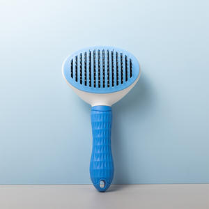 Brosse autonettoyante écologique à un bouton pour l'élimination des poils d'animaux (chats, chiens) – Utilisation en salle de bain – Peigne de toilettage et masseur pour animaux en matériau TPR - Product Image 5