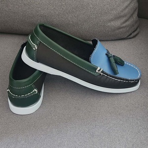 Mocassins à plateforme en cuir véritable avec logo personnalisé et pompon, <span class=keywords><strong>chaussures</strong></span> de conduite à enfiler, <span class=keywords><strong>chaussures</strong></span> <span class=keywords><strong>bateau</strong></span> pour hommes et unisexe, <span class=keywords><strong>chaussures</strong></span> pieds nus, <span class=keywords><strong>Chaussures</strong></span> <span class=keywords><strong>Homme</strong></span> - Product Image 5