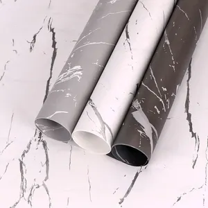 Wholesale European Popular marble Printing Florist recycled Paper Flower wrapping Gift Paper
