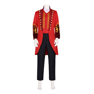 Costume de cosplay Sweet Barnum The Greatest Showman, frac rouge, tenue de scène pour acteur de cirque, Halloween - Product Image 4