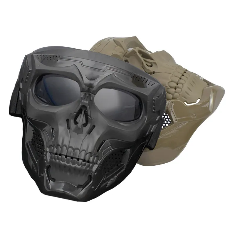Warwolf Máscara facial completa para CS Cosplay Ghost para esportes ao ar livre equitação e tiro para festa