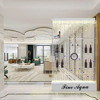 Fuente de Agua de Pared con Panel de Burbujas Acrílico Cortado con Láser, Personalizable, para Interiores/Exteriores, con Luces LED de Colores Cambiantes, Venta al Por Mayor