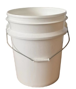 Approvisionnement d'usine Seau 20L avec poignée Réservoir d'eau en plastique carré et cylindrique écologique Grand seau de 5 gallons de qualité alimentaire - Product Image 3
