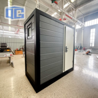 Unité de toilettes portables de luxe en acier avec douche et toilettes, salle de bain mobile préfabriquée moderne, salle de bain portable pour le camping