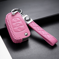 Hyundai pour Kia Flip pliant à distance Auto clé de voiture coque en cuir porte-clés pour Rio 3 Picanto Ceed Cerato Sportage K2 K3 K5 Soul