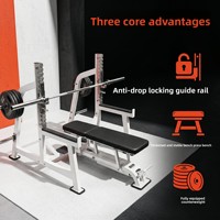 Banc de musculation professionnel en acier avec protection automatique pour la musculation, la compétition de powerlifting et l'entraînement de la poitrine