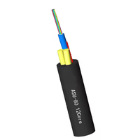 Cable de Comunicación de Fibra Óptica Mini ADSS Monomodo ASU 80 100m G652D PVC, Rollo de 2km