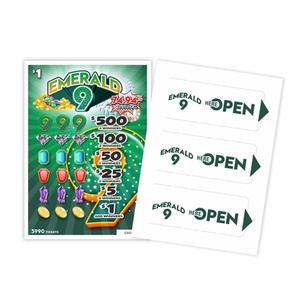 Wholesale High Quality Custom Scratch Off Lottery Tickets Pull Tabs Tickets Pull Tabs - Product Image 2