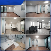 Maison mobile facile à installer, Tiny House de 20 pieds, conteneur extensible avec chambre, cuisine, salon, design minimaliste préfabriqué