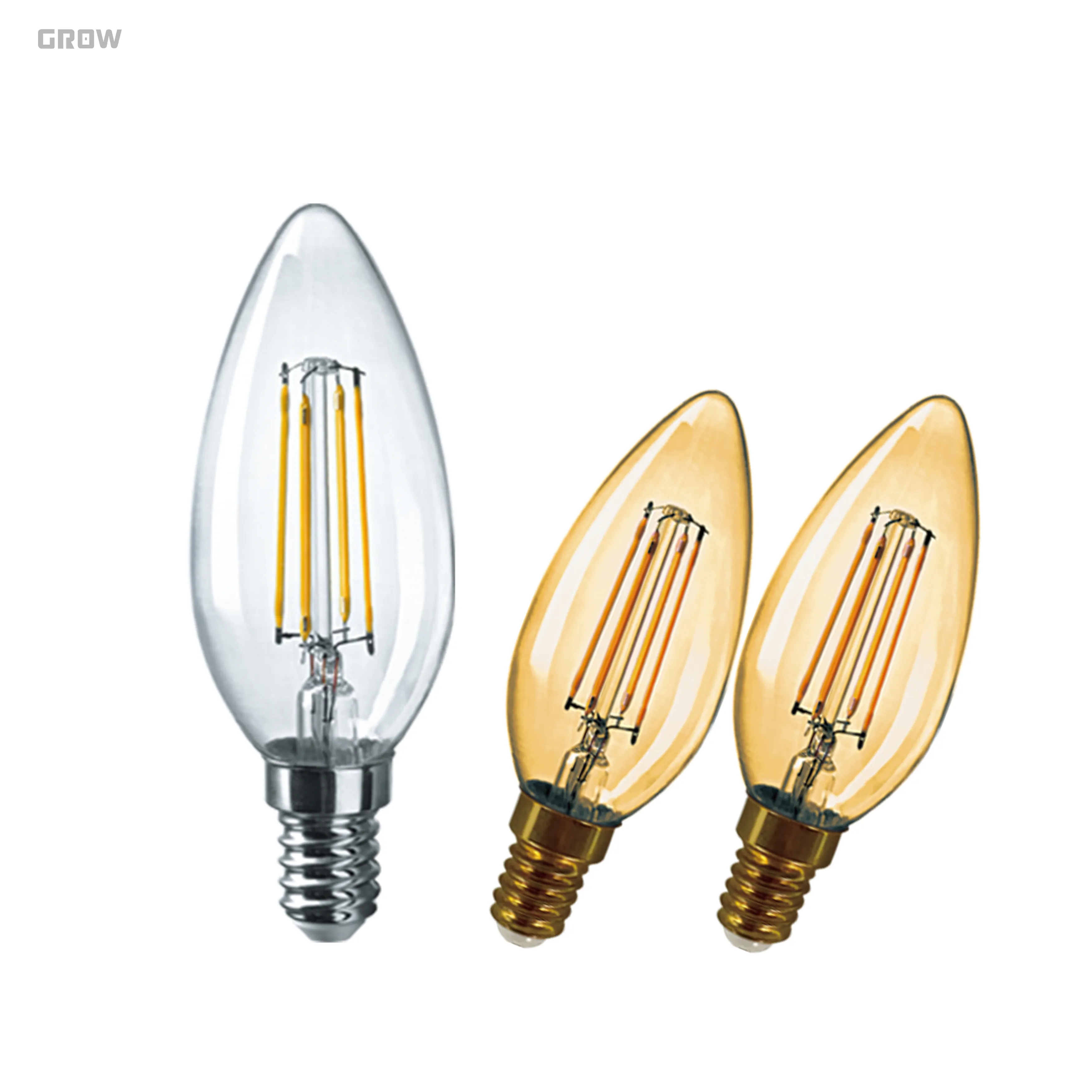 Супер яркий 220-240 В 4 Вт E14 C37 Светодиодная лампа накаливания старинные светодиодные лампы Эдисона для ресторанов