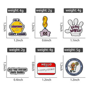 Divertente <span class=keywords><strong>Goofy</strong></span> Cartoon spille smaltate da film commedia ispirata alla spilla con distintivo regalo di gioielli per gli amici - Product Image 6