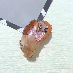 Dessin animé personnalisé mignon huître éléphant cochon pinces à cheveux avec arc Lucifer conception de niche pour un usage quotidien - Product Image 2