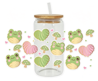 Autocollants de transfert UV DTF à thème artistique Kawaii pour gobelets, autocollants de transfert intégral pour verres de 16 oz, décoration de bouteilles et gobelets, vente en gros