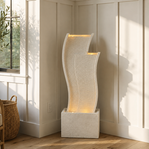 Bomba de Agua Solar Sumergible de Resina de Lujo con Luz LED, Diseño Independiente y Acabado Pintado para Fuente en Cascada y Adorno de Jardín - Product Image 2