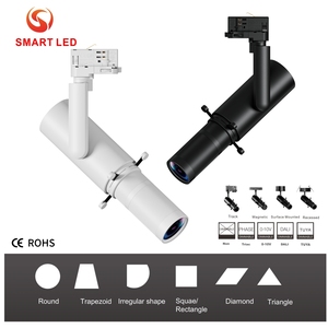 10W-30W Gobo Shapeable Framing cut Projector LED Dimmable Zoomable Shapeable COB Track <b>Light</b> Projector for Museum/Shops/Gallery - Product Image 1