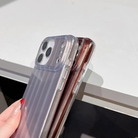 Coque de protection antichoc IMD classique, chic et simple, au design rétro esthétique rayé pour femmes et filles, pour iPhone 17 Pro