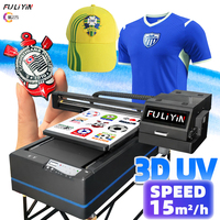 FULIYIN 6090 Impresora UV de Cama Plana para Etiquetas y Adhesivos, Máquina de Impresión Digital UV 6090