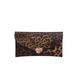 Monedero de Mujer con Estampado de Leopardo, Cartera Corta Plegable de Cuero PU, Tarjetero para Mujer, para Uso Diario, Bolso de Mano para Mujer - Product Image 6