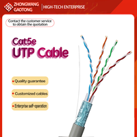 Cable Ethernet CAT5E SFTP con Conductor de Cobre Blindado, 4P 24AWG PVC CM/CMR 300/300V 350MHz para Transmisión de Datos en Red