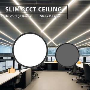 Diseño moderno ultrafino 3CCT cambiable 3000K/4000K/6000K luz de techo LED redonda montaje empotrado lámpara de techo LED iluminación interior - Product Image 5