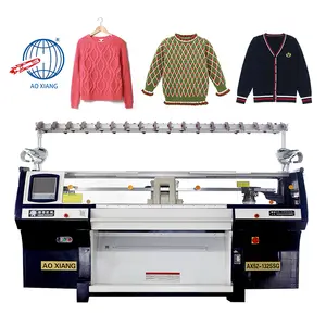 New 52inch 8G Fully Automatic Double System Computerized Flat Scarf Sweater Knitting Machine