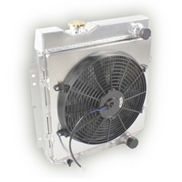 Ventilateur de carénage de radiateur en aluminium SS-0127 à 3 rangées pour 1964 1965 1966 Ford Mustang 1960-1965 Falcon Ranchero /65-66 Comet V8