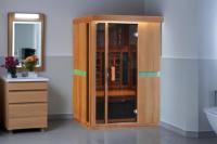 SS-200G salle de sauna à vapeur sèche pour 2 personnes nouveauté lampe infrarouge à spectre complet à la mode chauffage au carbone à faible EMF pour le bien-être