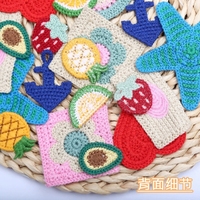 Patchs en tissu brodés écologiques, motifs fruits, étoiles de mer, cœur de grand-mère, à coudre sur les vêtements, accessoires pour sacs, chapeaux, bricolage