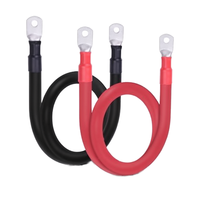 Cable de Batería de Cobre Puro de 10/16/25 mm² con Terminal de Cobre Estañado, Cable de Tierra para Conexión de Batería de Motor e Inversor