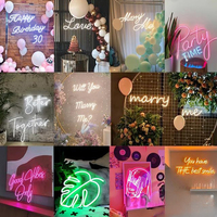 Neonlichter Zeichen Buchstaben muster Werbetafeln Atmosphäre Dekorative Lichter Store Sign Dekorative Lichter