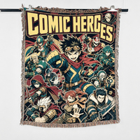 MOQ 1 pièce, personnalisation rapide, couverture en tapisserie anime avec motif, couverture anime confortable