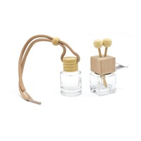 Muestra Gratuita de Botellas Difusoras de Vidrio Transparente de Lujo con Tapa de Rosca para Automóvil, 5ml 8ml 10ml, Ambientador para Auto