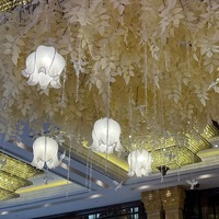 Lustres décoratifs lumineux LED en plastique pour salle de mariage, luxueux et créatifs, étanches, vente en gros, Yulan