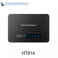 Gateway VoIP IP Grandstream HT814 con Cuatro Puertos FXS y LAN Cableada