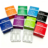 Boîtes d'emballage en carton personnalisées avec logo pour flacons de peptides de 2 ml, 3 ml, 5 ml, 10 ml, boîtes pour flacons en verre, emballages pour flacons de peptides