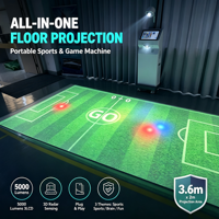 Machine de projection interactive tout-en-un mobile pour sols, système de jeu sportif AR pour aires de jeux intérieures et gymnases