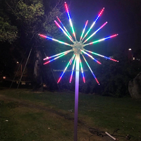 HANSHOW Bande lumineuse RVB colorée intelligente à commande vocale LED pour feux d'artifice, pour l'extérieur, avec montage au sol, garantie de 2 ans