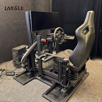 Accessoires de simulation de course automobile, bouton d'arrêt d'urgence, siège de simulateur de course automobile, plateforme de mouvement 6 DOF pour simulateur de jeux de course Simtools