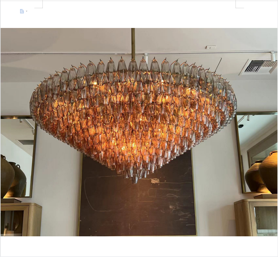 chandelier ceiling light luxury light clear glass round 61
