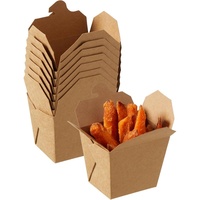 Emballage personnalisé pour aliments, petite boîte en carton pliable pour hamburgers, frites, sandwichs, à emporter, avec logo imprimé