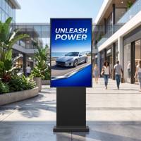 AIYOS - Señalización Digital para Exteriores y Pantalla IP65 Resistente al Agua, LCD de Alto Brillo de 2500-4500 Nits, Quiosco Publicitario DOOH OEM