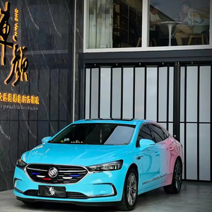 Personnalisé Brillant Bleu-rose Bicolore Dégradé Film Caméléon Vinyle Art Photo Autocollant Multicolore Conception Emballage Vinyle Film - Product Image 2