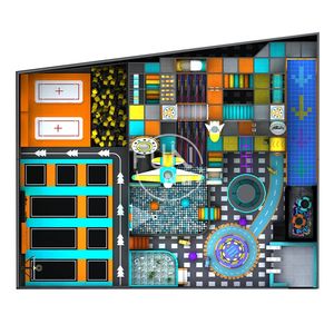 设计淘气城堡组合儿童互动室内游乐中心儿童空间主题室内游乐场 - Product Image 3