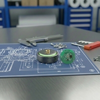 SCiE5 - Remplacement facile de la batterie - Sonnerie - Bouton de panique programmable - BLE5.0 - IBeacon - Eddystone - Balise IoT