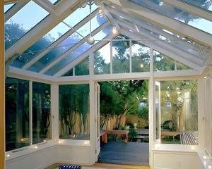 Véranda véranda de maison en verre sur pied personnalisée directe d'usine véranda avec produit de <span class=keywords><strong>toit</strong></span> en polygone plat triangulaire - Product Image 3