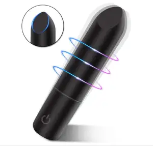 Angled tip Son môi Bullet Vibrator cho âm vật kích thích 10 chế độ rung massage Đồ chơi tình dục cho phụ nữ